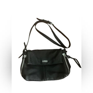 AIMEE KESTENBERG black leather crossbody bag